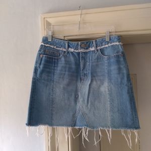 Ann Taylor denim frayed detail shirt. NWT. 6